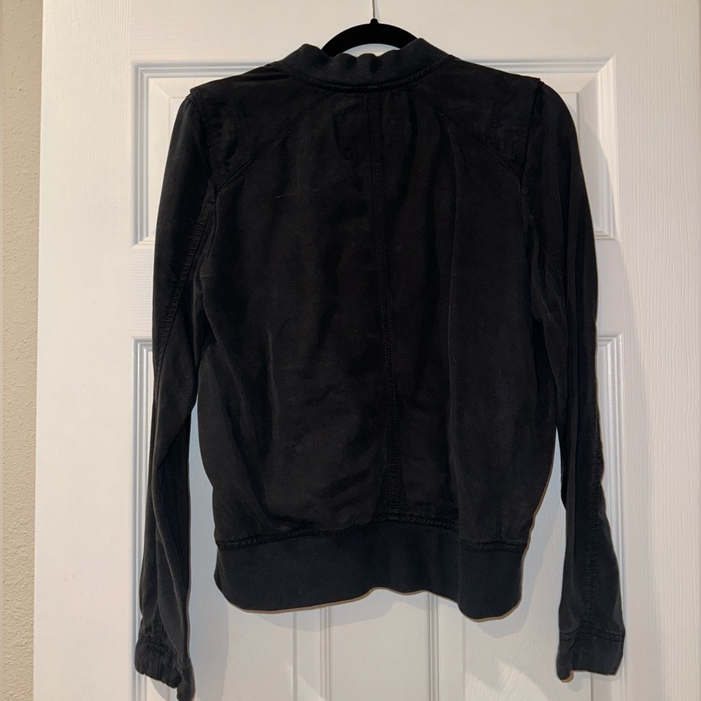 Black American Eagle Utility Asymmetrical Zip Military Jacket - Picture 5 of 6